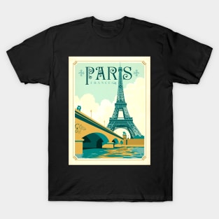 Retro poster - pub - vintage - Paris T-Shirt